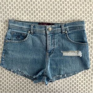 Gloria Vanderbilt Ripped Denim Shorts